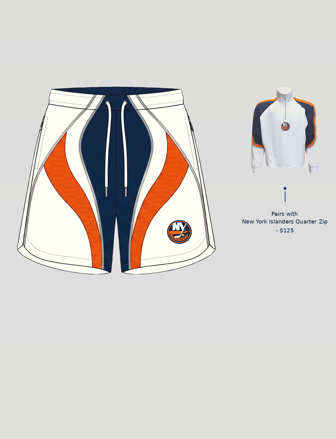 New York Islander Windbreaker Shorts