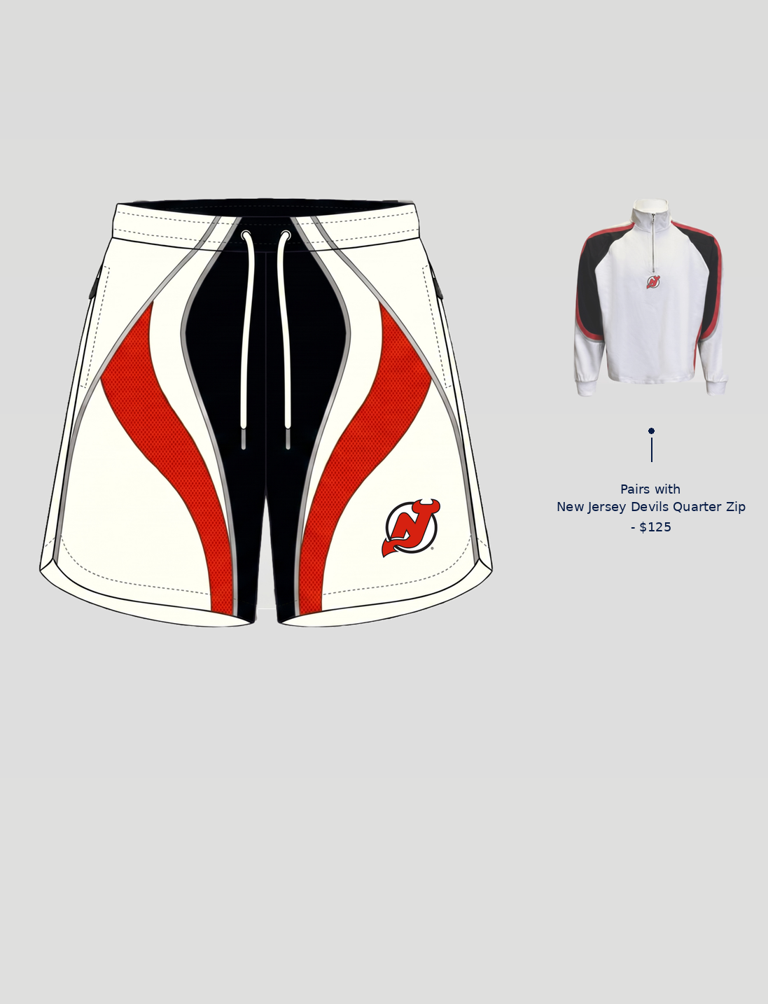 New Jersey Devils Windbreaker Shorts