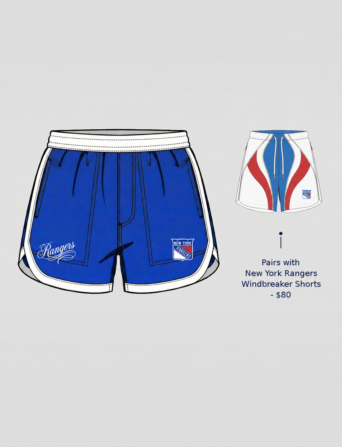 New York Rangers Gym Shorts