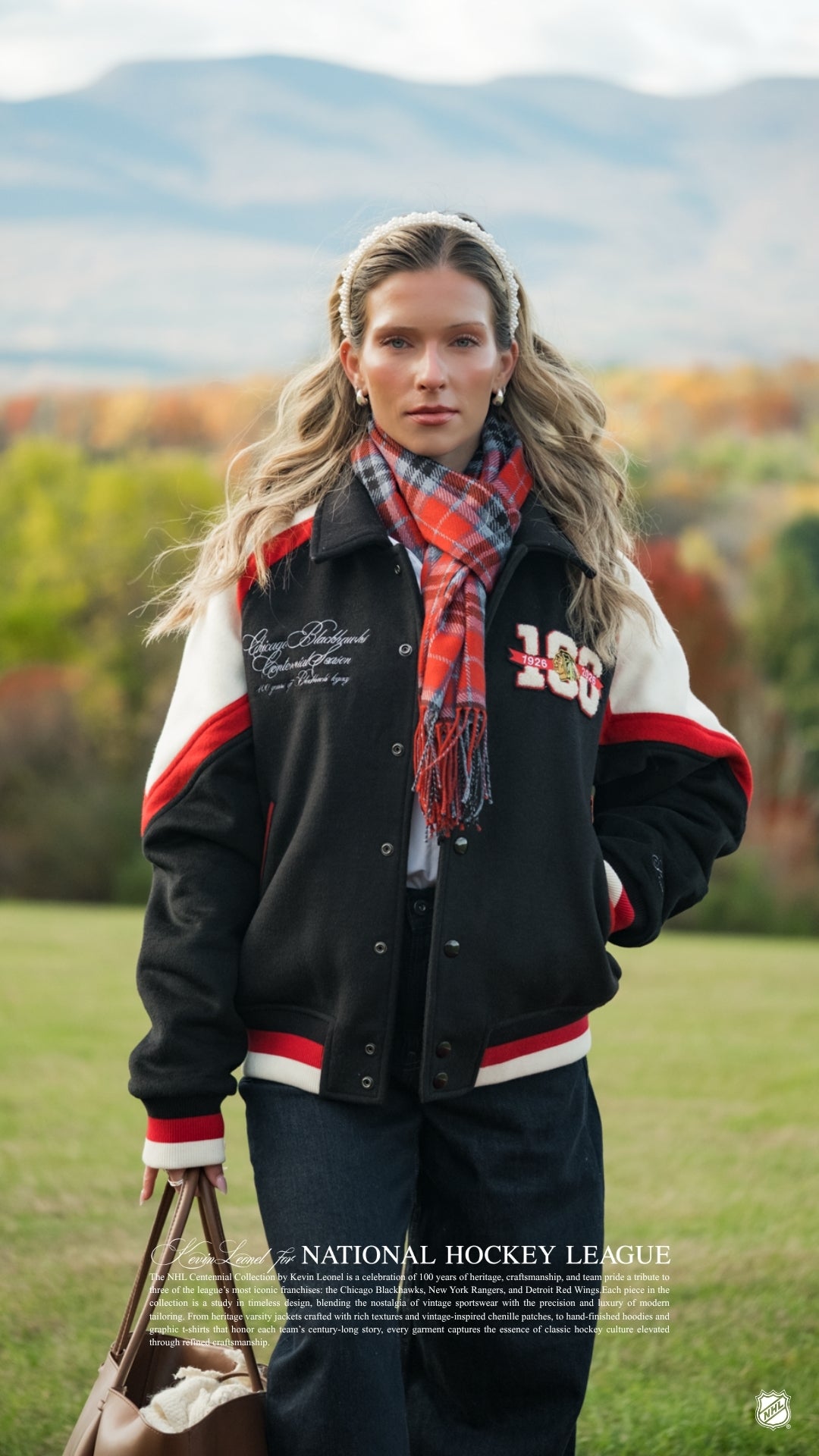 Black Hawks Centennial Varsity Jacket (Pre-Order)