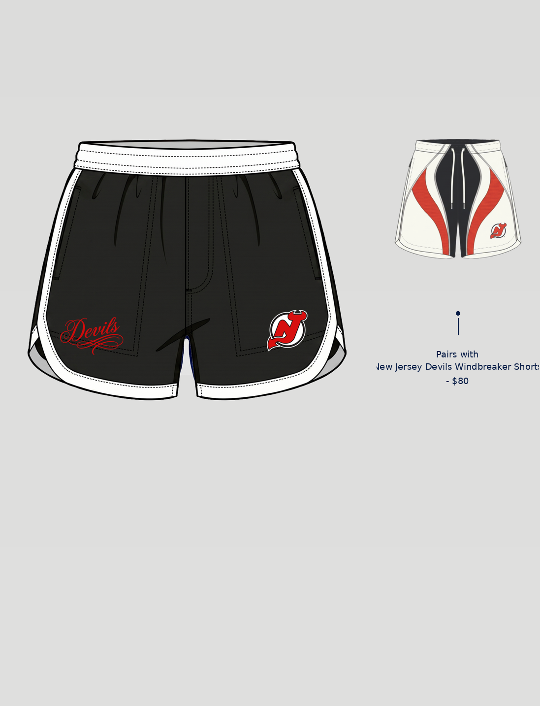 New Jersey Devils Gym Shorts