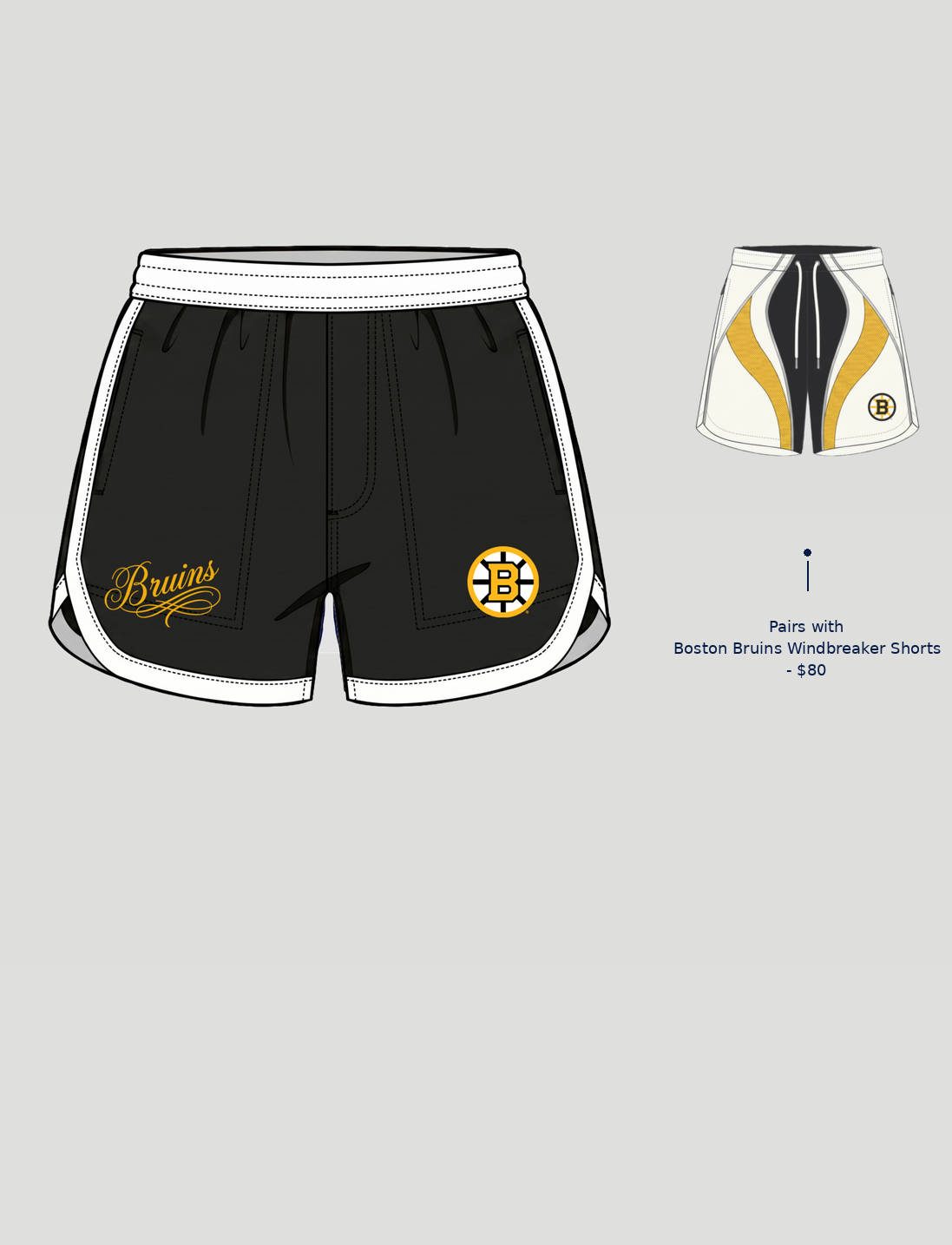 Boston Bruins Gym Shorts
