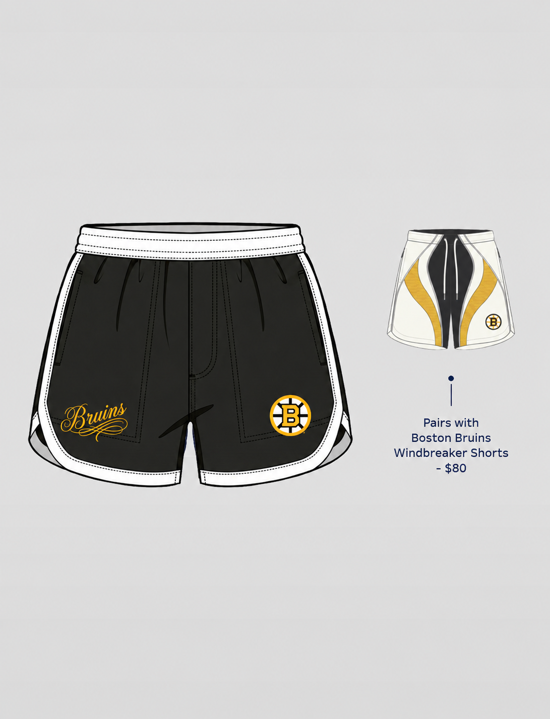 Boston Bruins Gym Shorts