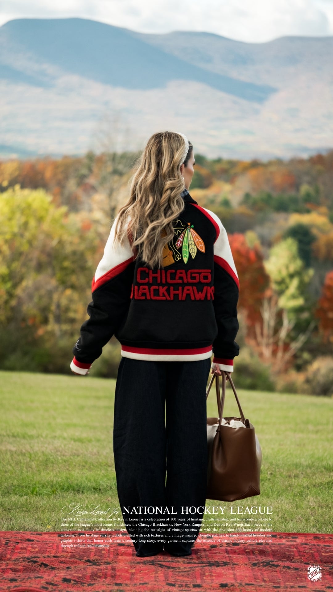Black Hawks Centennial Varsity Jacket (Pre-Order)