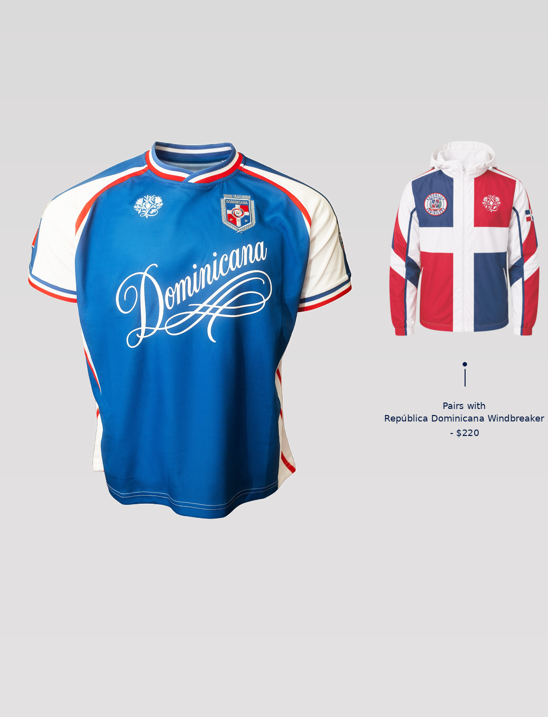 Dominican Republic Heritage Futbol Jersey (Blue) *PRE ORDER 6 WEEKS