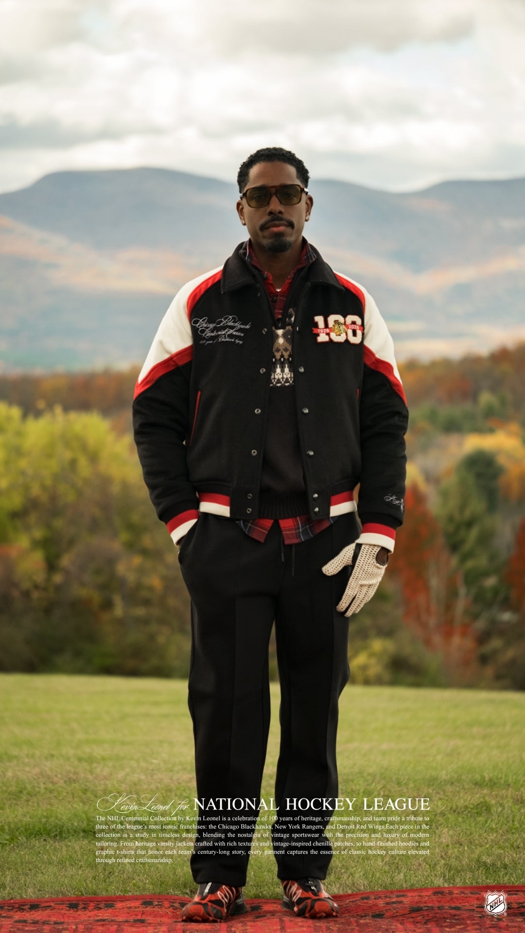 Black Hawks Centennial Varsity Jacket (Pre-Order)