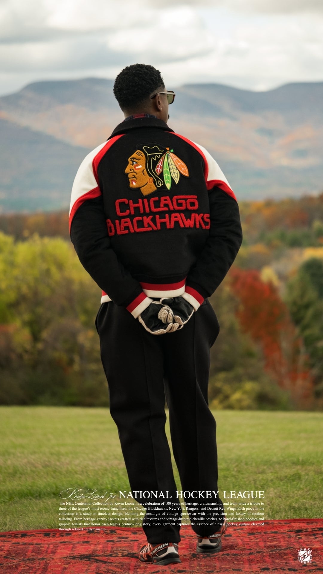 Black Hawks Centennial Varsity Jacket (Pre-Order)