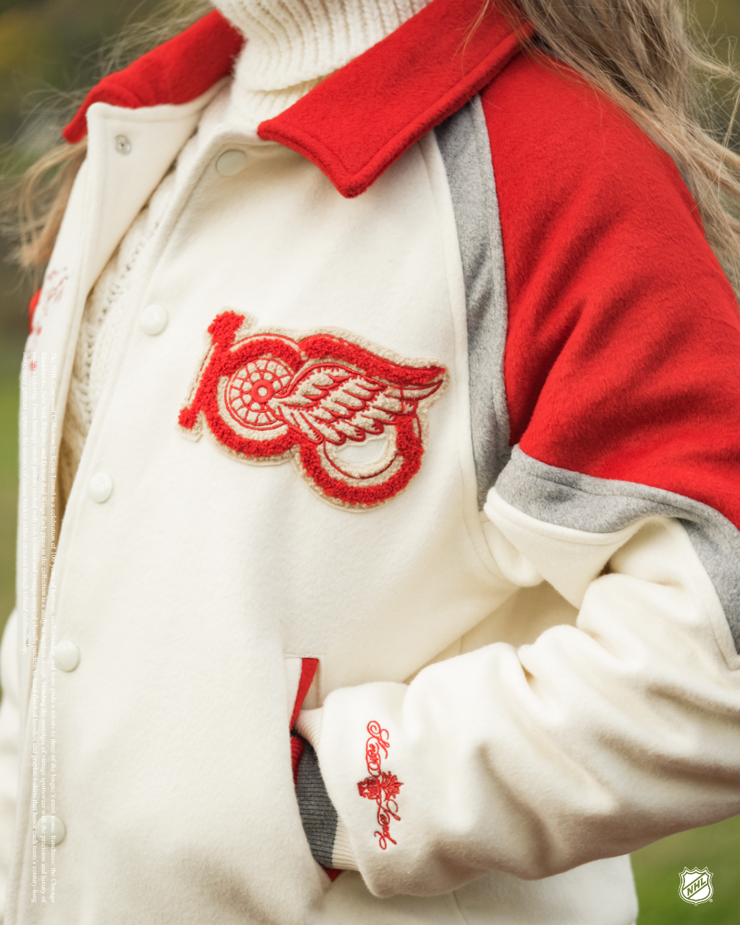 Detroit Red Wings Centennial Varsity Jacket