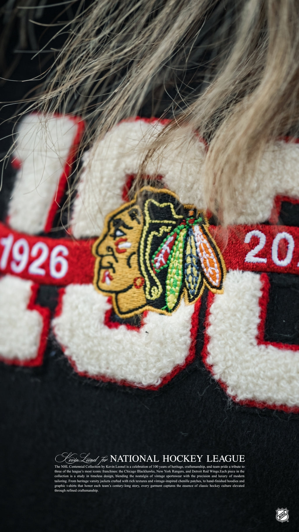 Black Hawks Centennial Varsity Jacket (Pre-Order)
