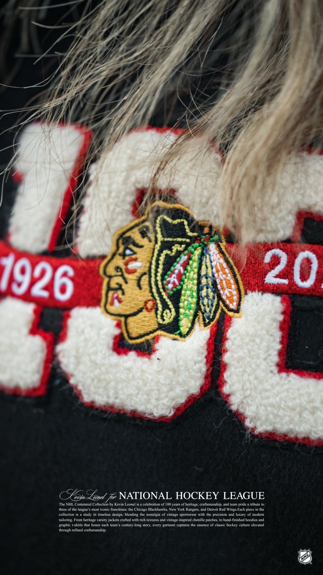 Black Hawks Centennial Varsity Jacket (Pre-Order)