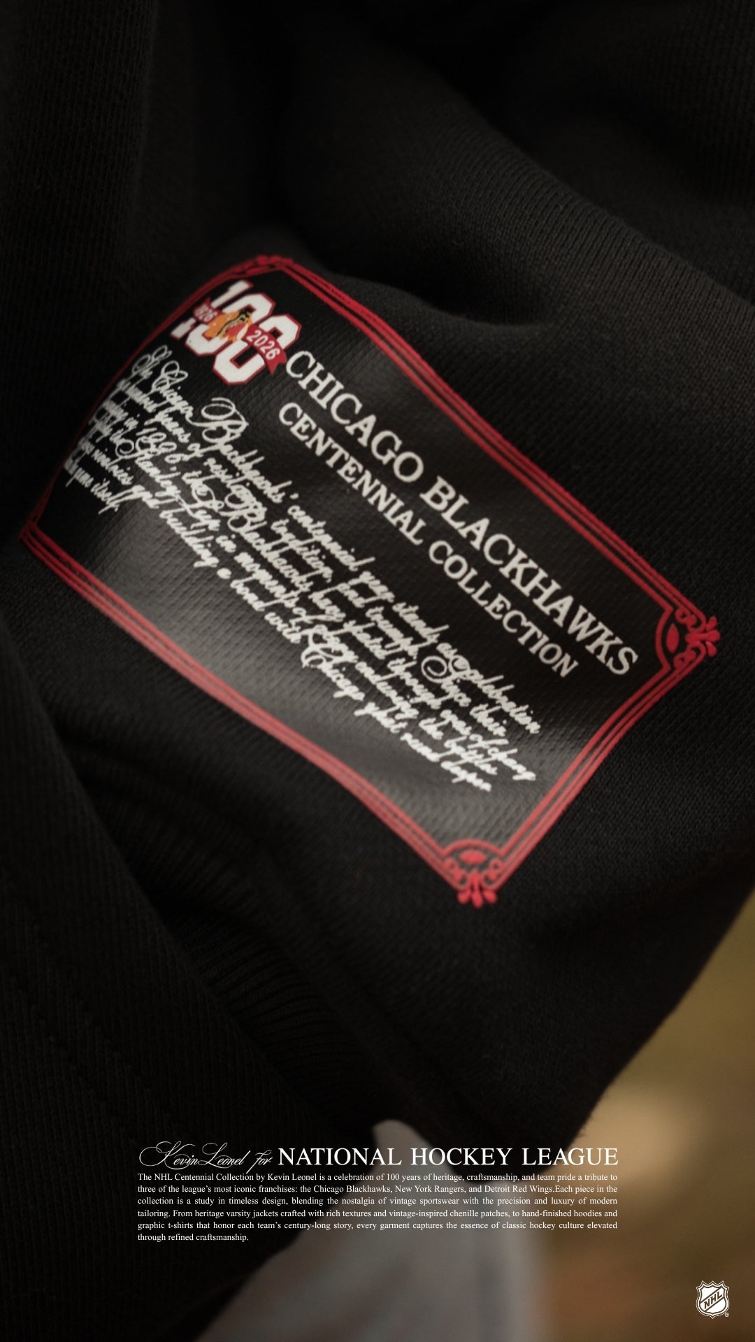 Black Hawks Centennial Hoodie (Pre-Order)