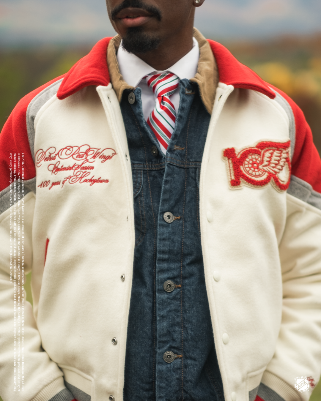 Detroit Red Wings Centennial Varsity Jacket