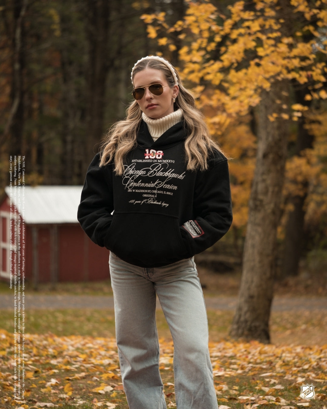 Black Hawks Centennial Hoodie (Pre-Order)