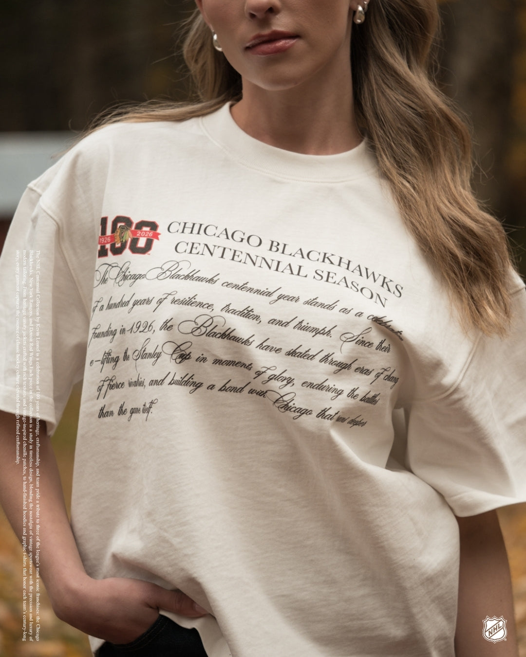 Black Hawks Centennial T-Shirt (Pre-Order)