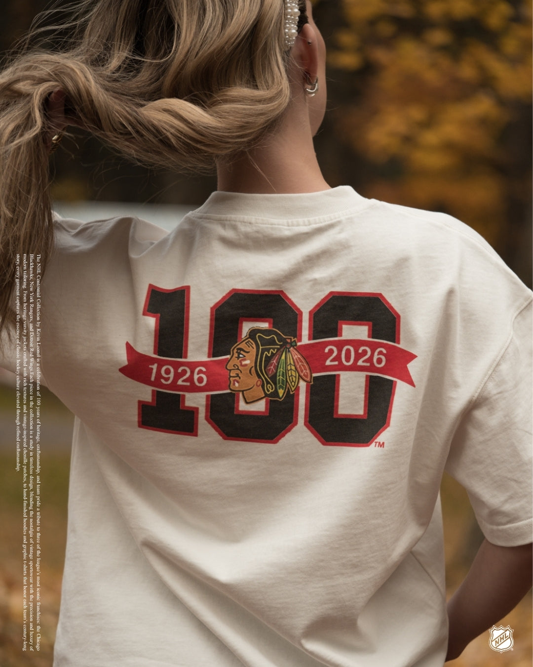 Black Hawks Centennial T-Shirt (Pre-Order)