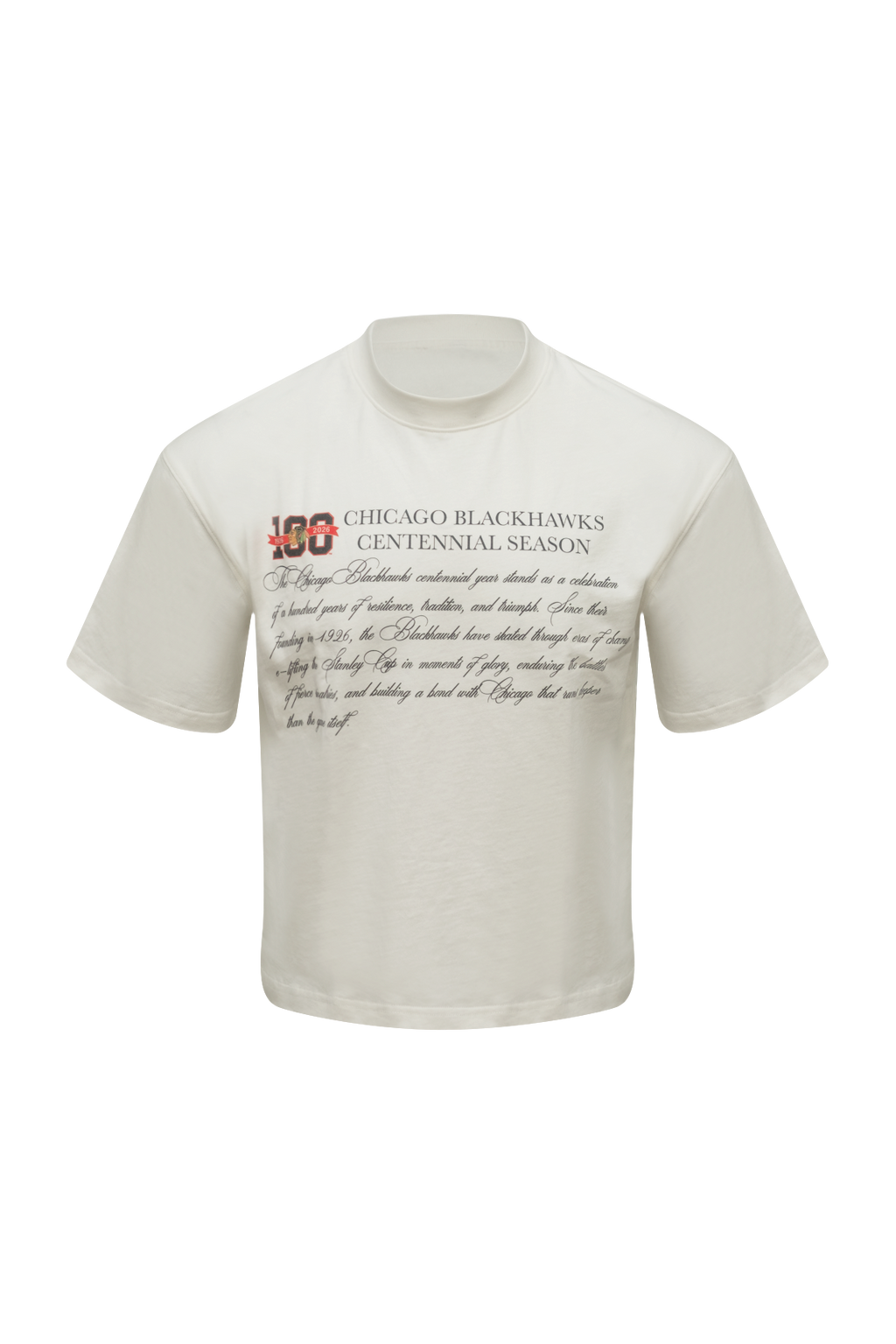 Black Hawks Centennial T-Shirt (Pre-Order)