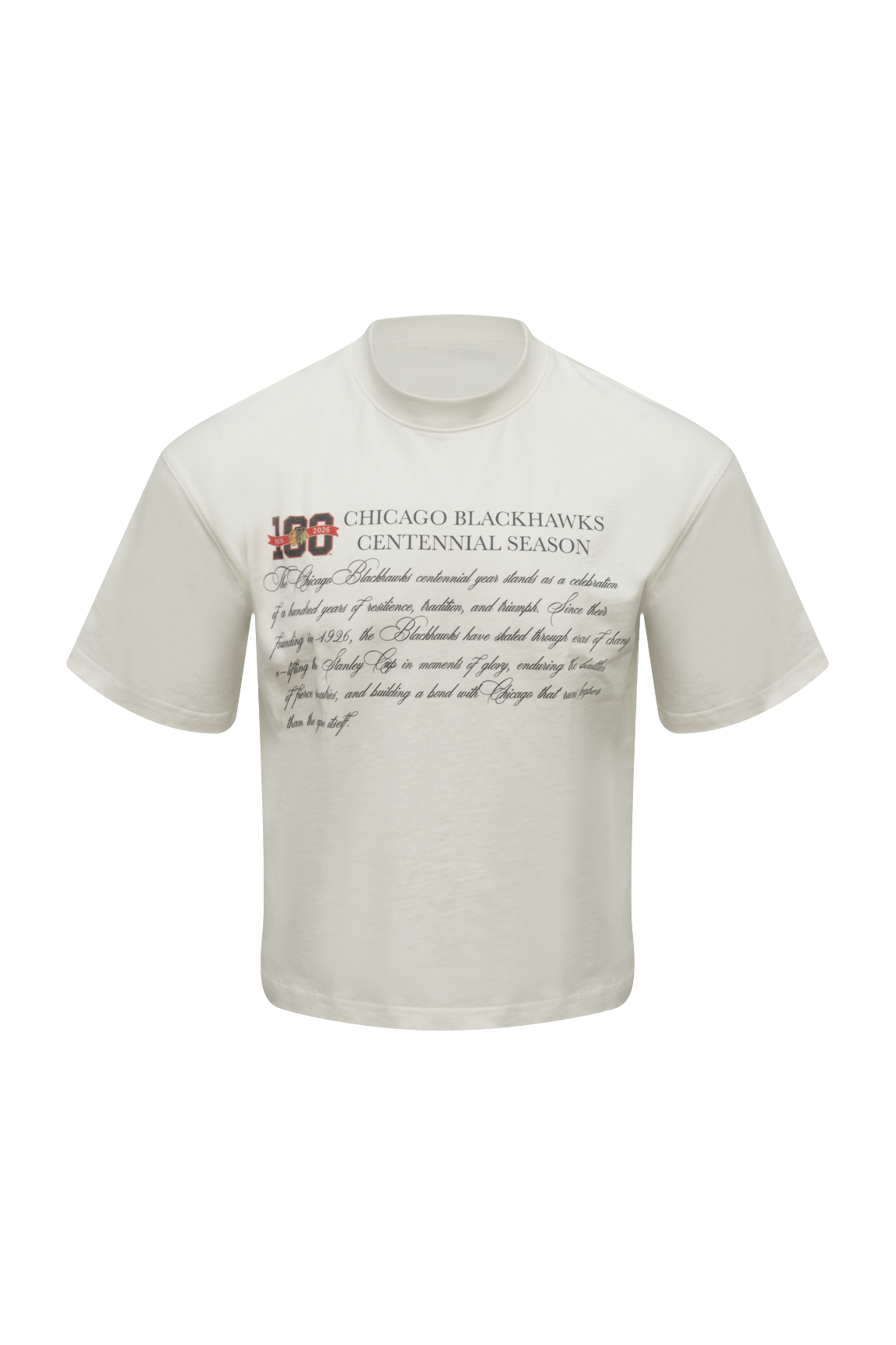 Black Hawks Centennial T-Shirt (Pre-Order)