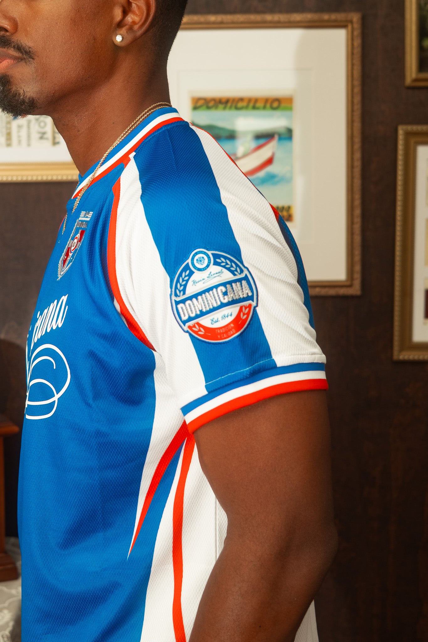 Dominican Republic Heritage Futbol Jersey (Blue)