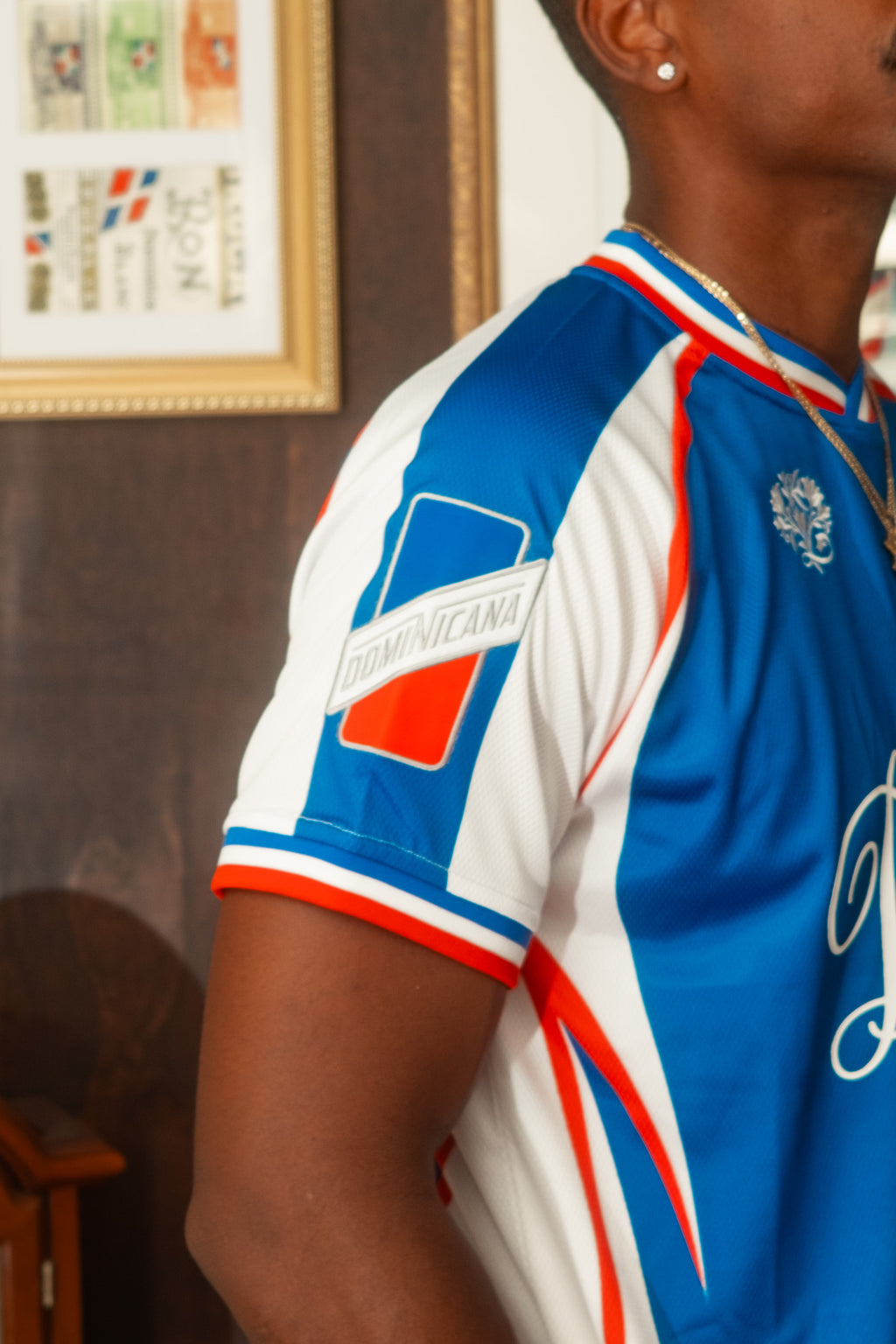 Dominican Republic Heritage Futbol Jersey (Blue)