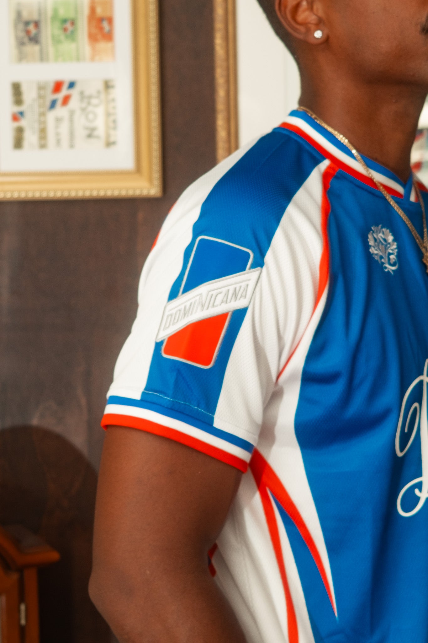 Dominican Republic Heritage Futbol Jersey (Blue)