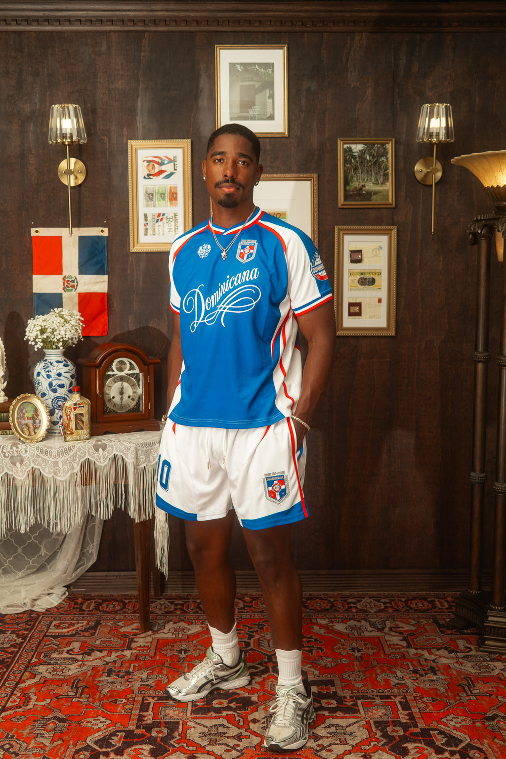 Dominican Republic Heritage Futbol Jersey (Blue)