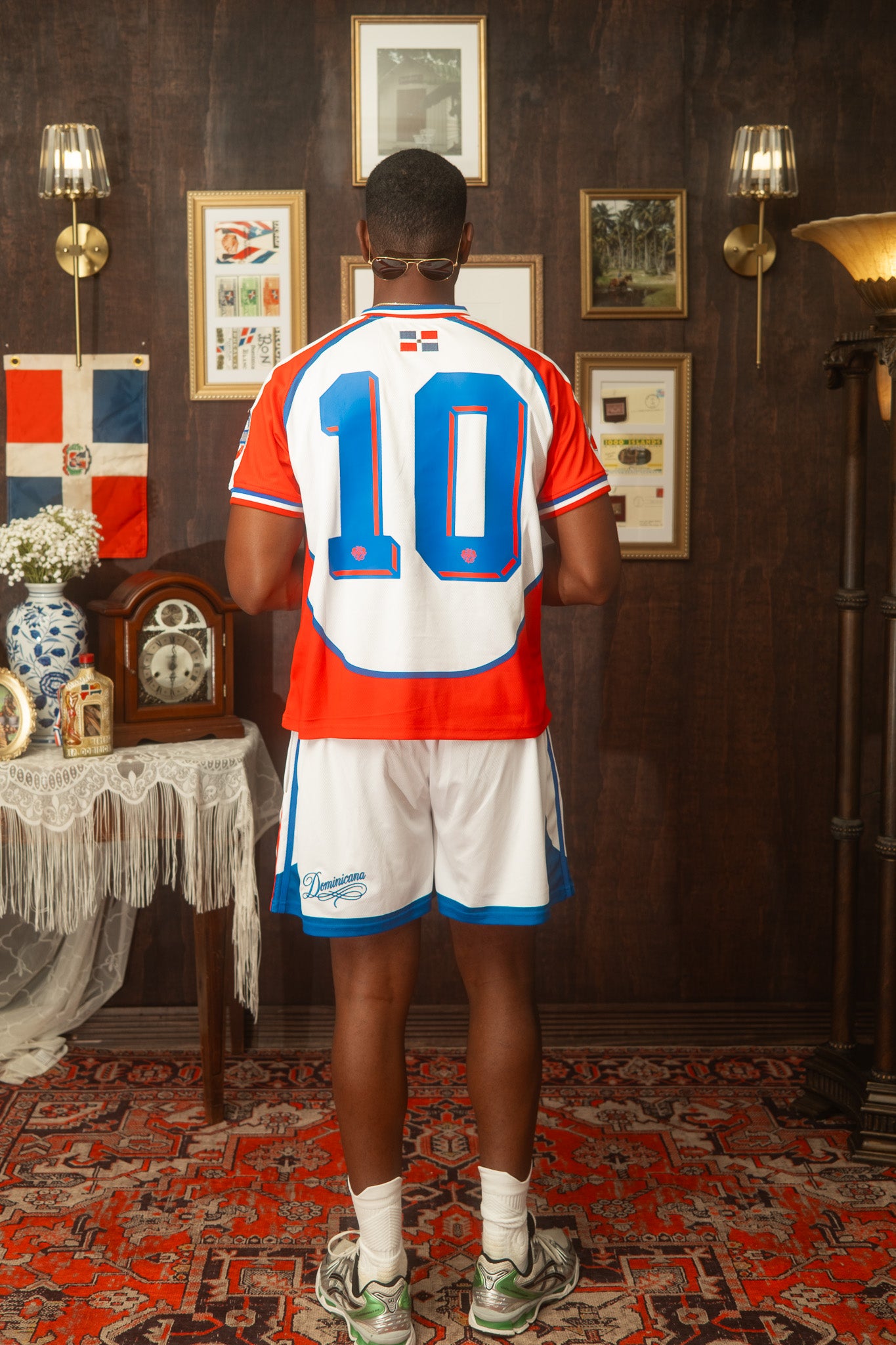Dominican Republic Heritage Futbol Jersey (White)