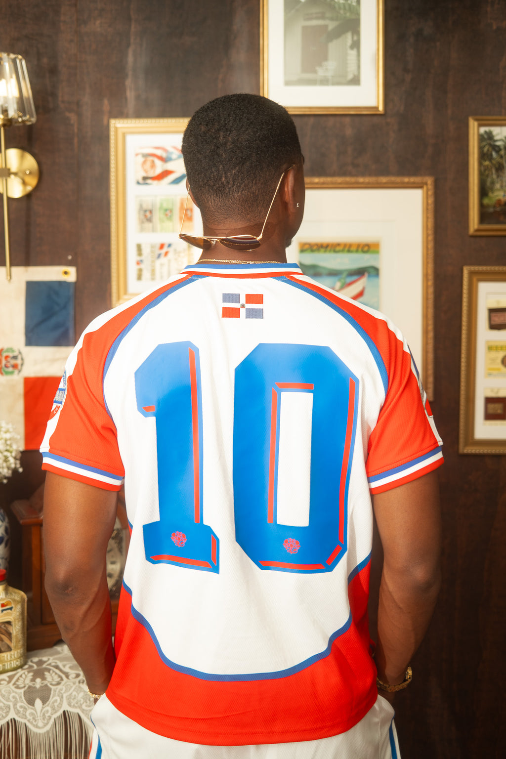 Dominican Republic Heritage Futbol Jersey (White)