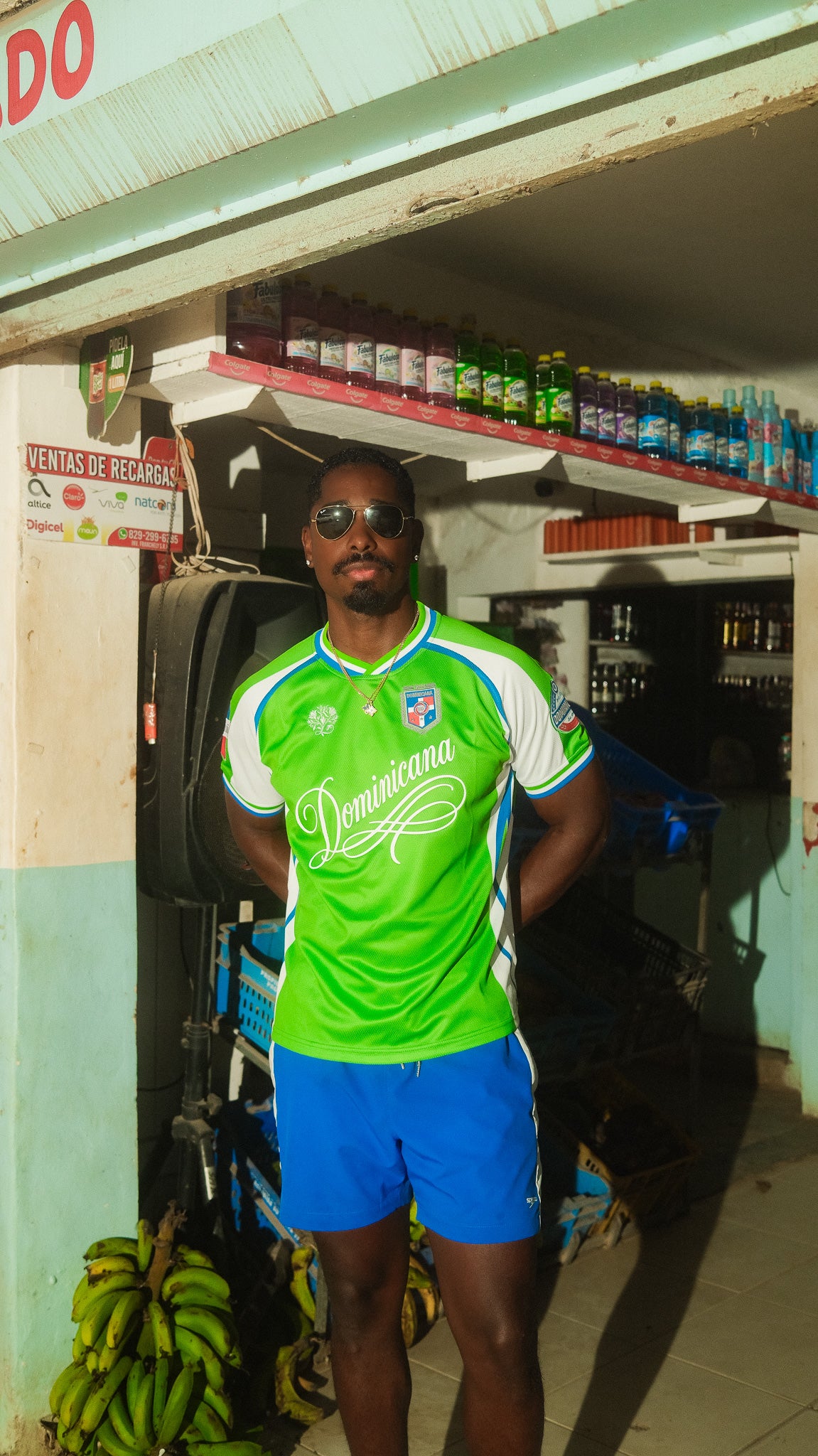Dominican Republic Heritage Futbol Jersey (Platano) *PRE ORDER 6 WEEKS