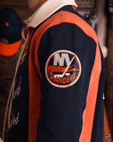 New York Islanders Primary Rugby Striped Shirt — Orange & Navy