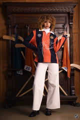 New York Islanders Primary Rugby Striped Shirt — Orange & Navy