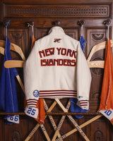 Back view showing New York Islanders embroidery