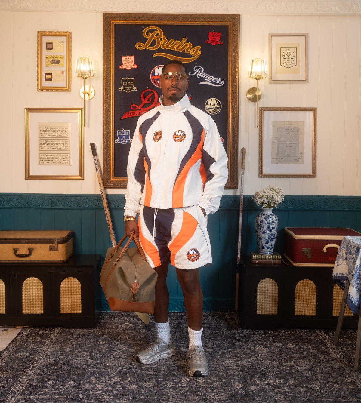 Kevin Leonel windbreaker collection — lifestyle campaign photograph