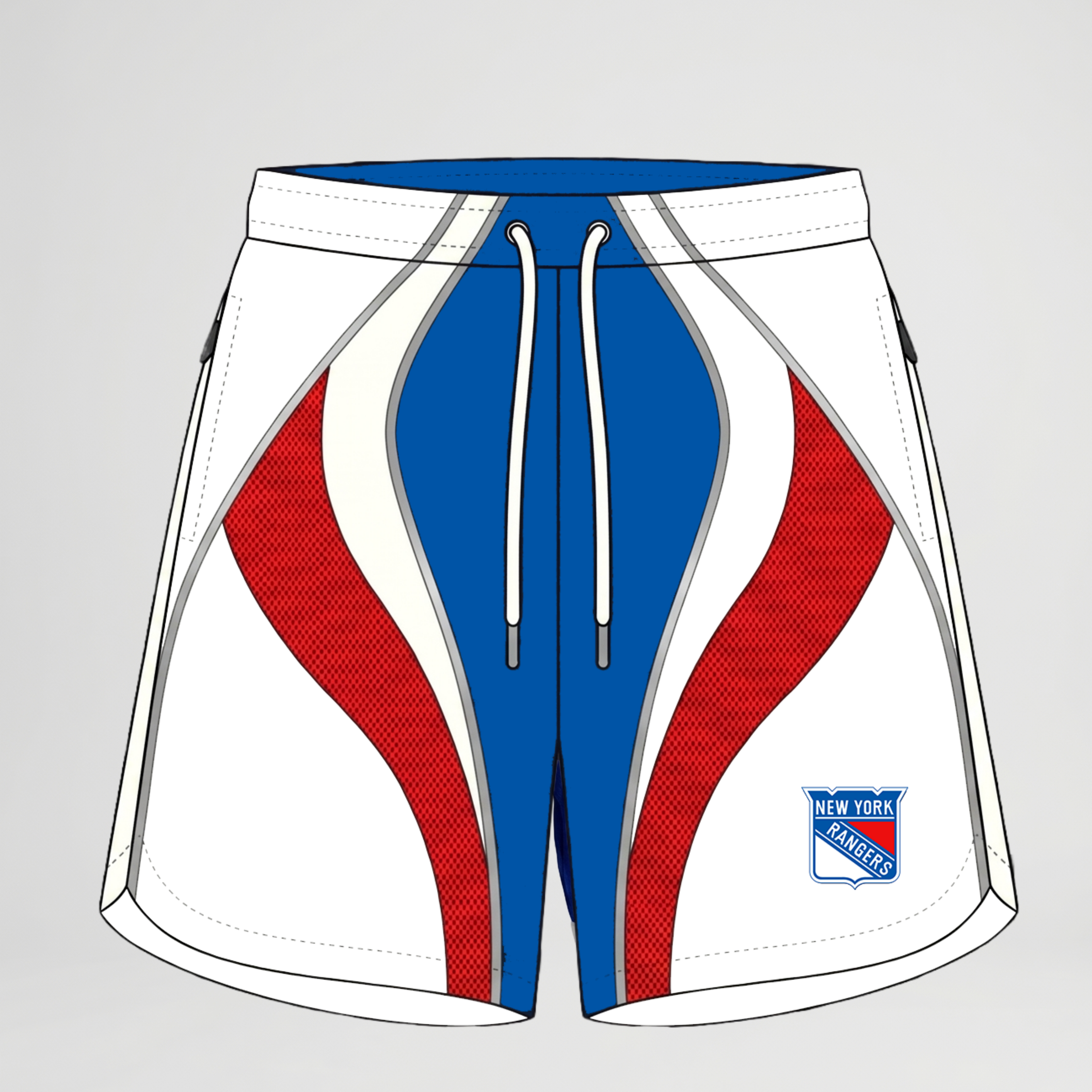 New York Rangers Windbreaker Shorts