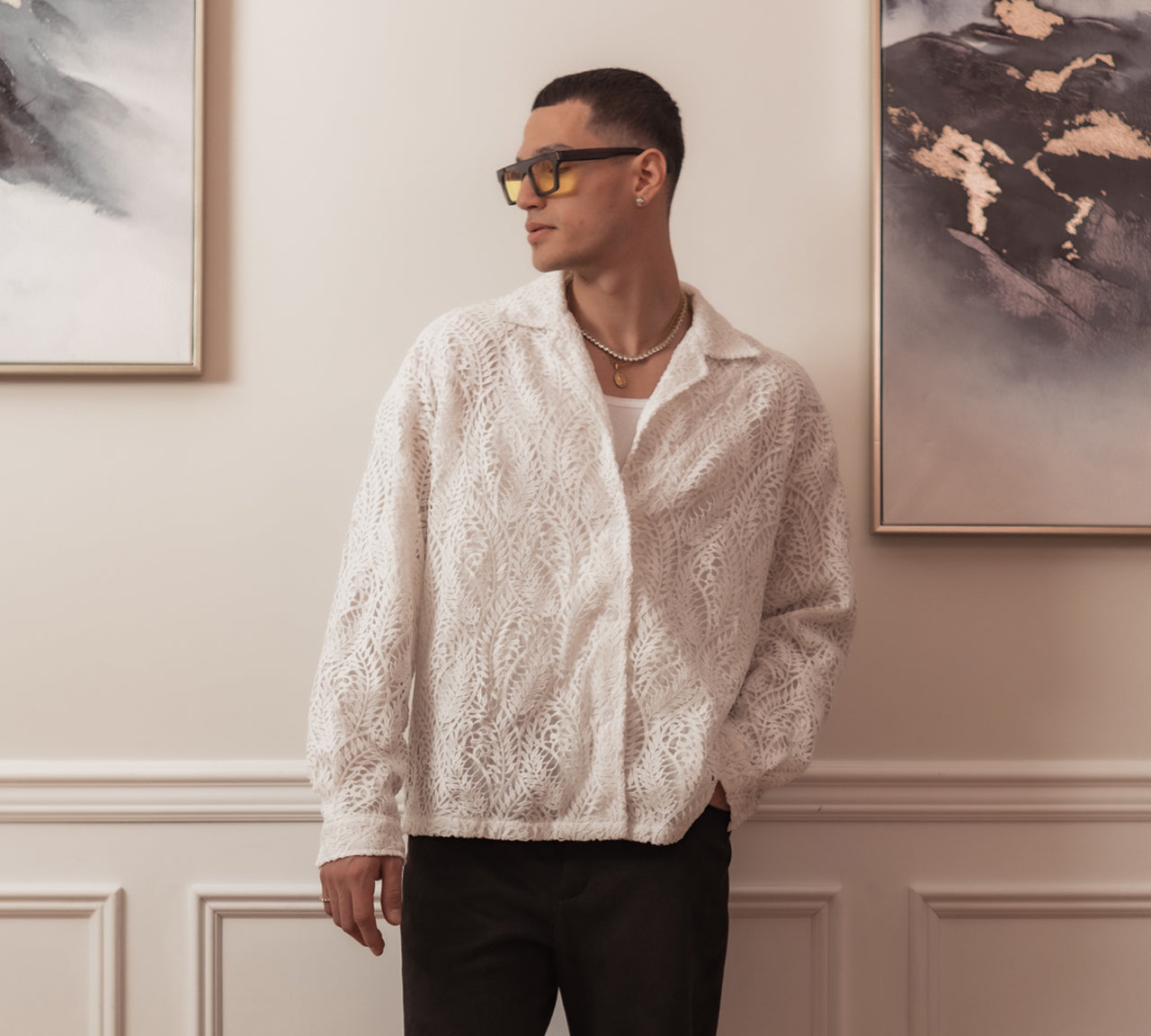 Leaves Lace Shirt
