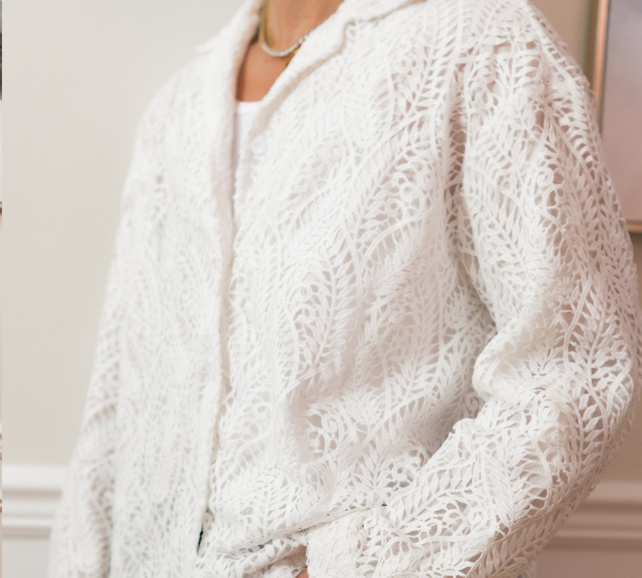 Leaves Lace Shirt