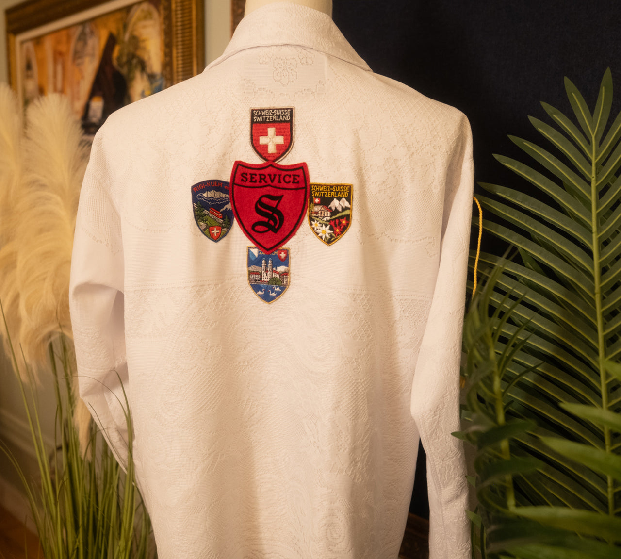 Switzerland Lace Tablecloth Shirt