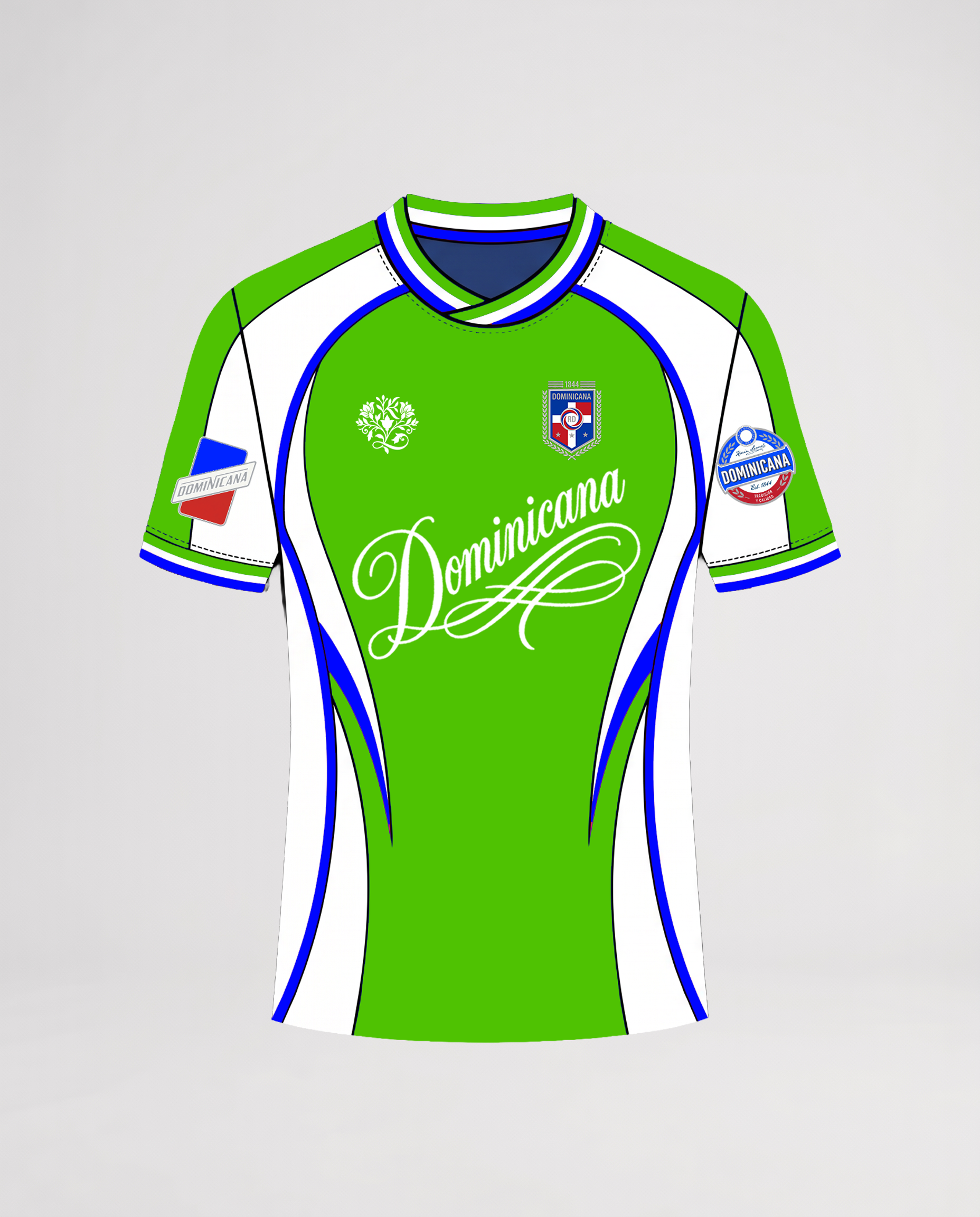 Dominican Republic Heritage Futbol Jersey (Platano) *PRE ORDER 6 WEEKS